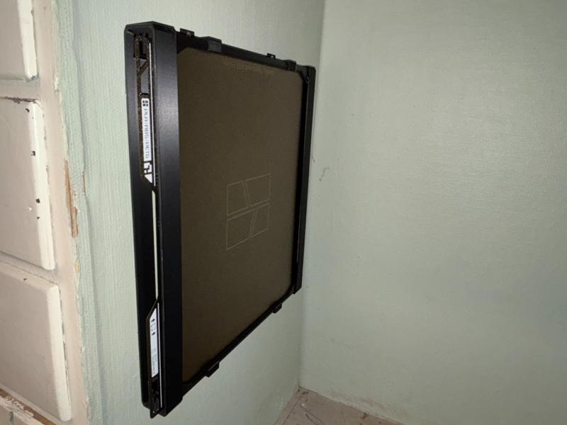 Wall mount for build plate rack