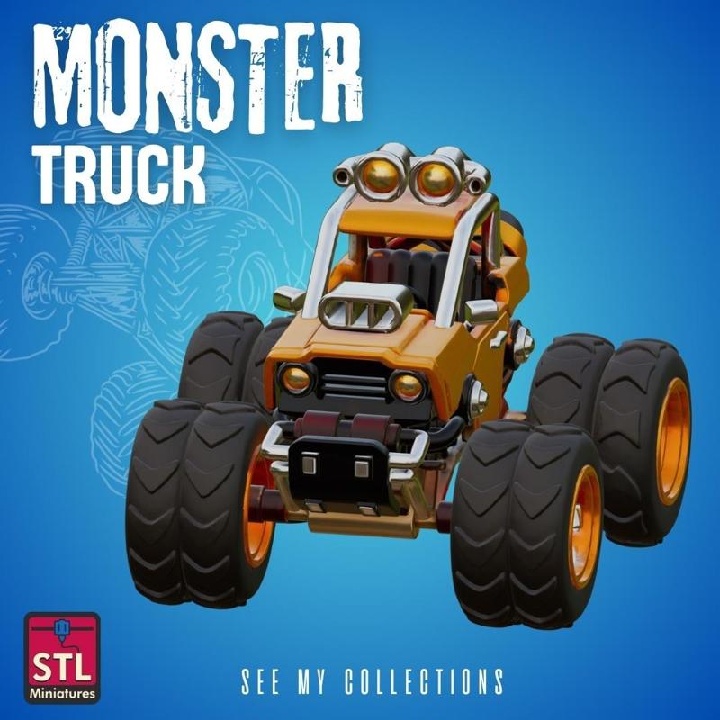 Monster Truck STL – Powerful Collectible Model