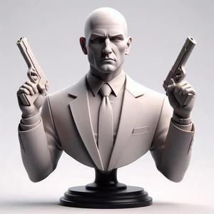 Agent 47 Bust