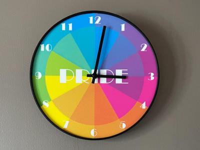 Pride Clock with only 4 colors