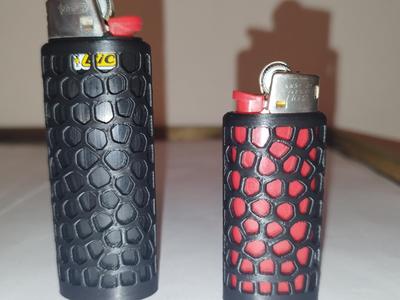 Bic lighter holder and mini Bic Voronoi