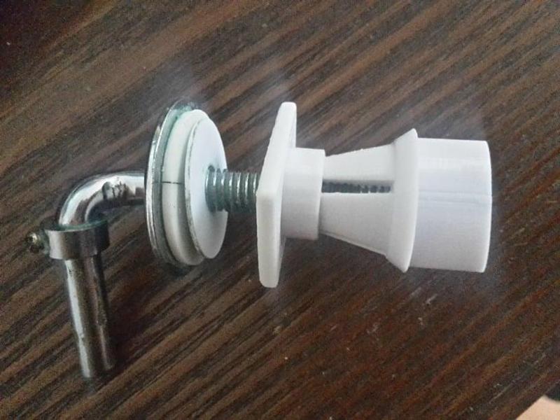 M8 toilet lid nut and counterpart