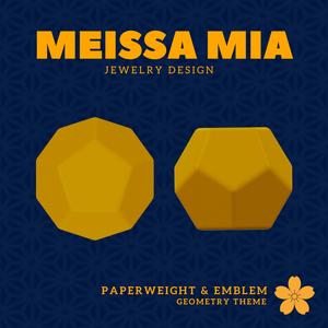 Twelve-Sided Wonder – 3D Print File for Dodecahedron Paperweight - Platonic Solid Dodecahedron - Dodecahedron Paperweight  - Ether Home Decoration