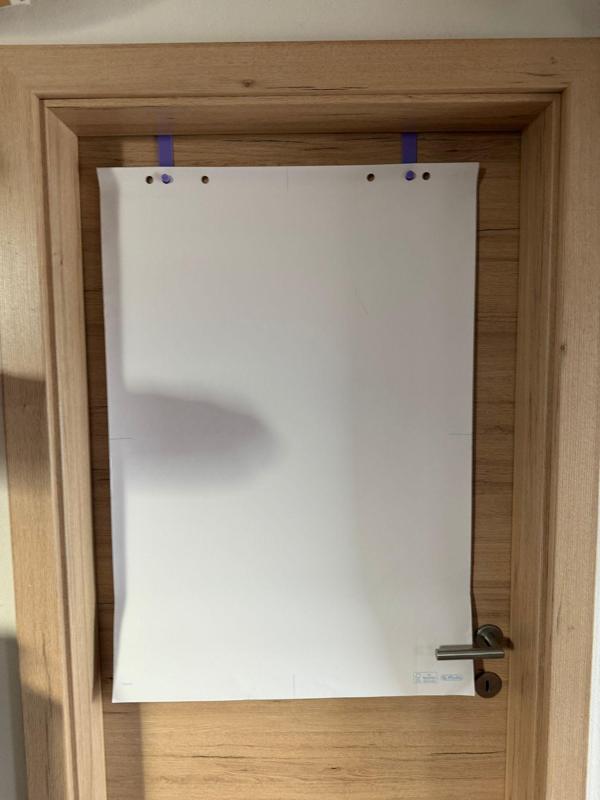 Flipchart holder door