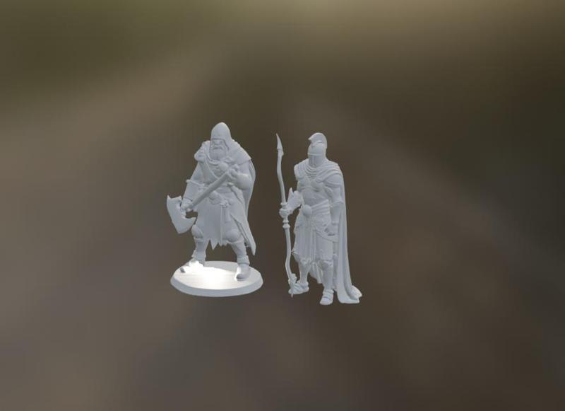 FREE High-Detail Fantasy Miniature Pack - Vertex Studios