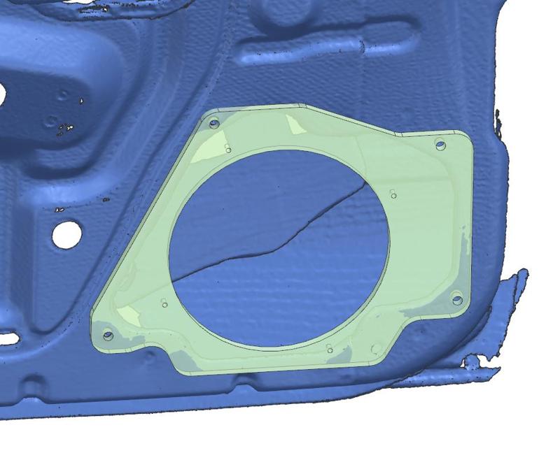 s13 240sx 5 1/4" & 6.5" speaker plate adapters