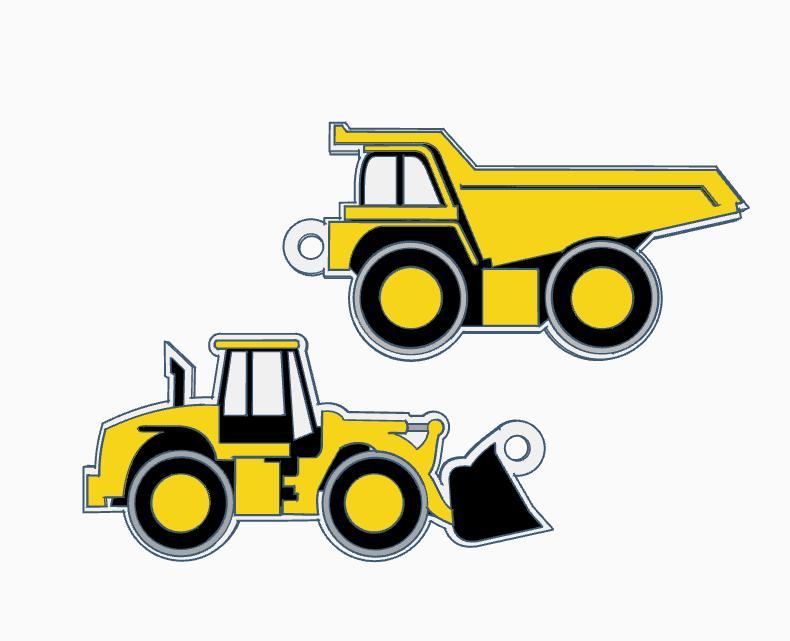 Key ring for truck and shovel machines