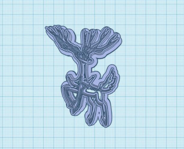 Pokemon: Xerneas Cookie Cutter