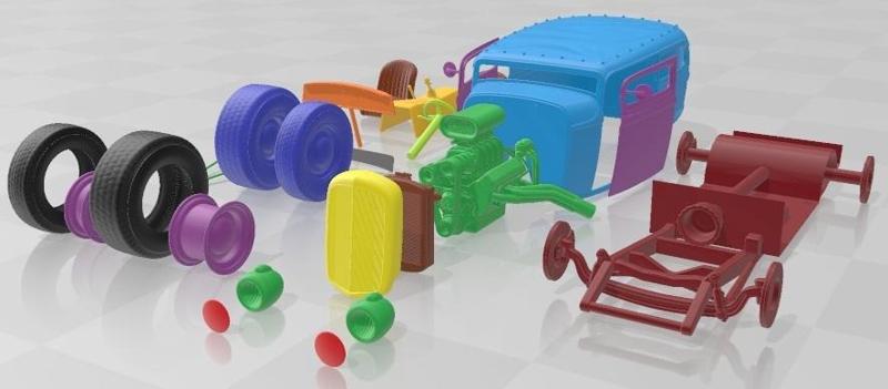 Ford Tudor 1929 Hot Rod Printable Car