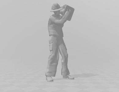 man road maintenance worker