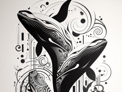Symbol of Water (whales)