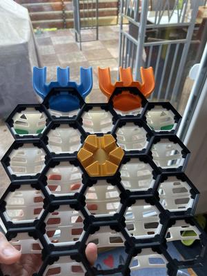 Hextraction  Subsurface Magnet trap Asterix tile for 15mm Magnets