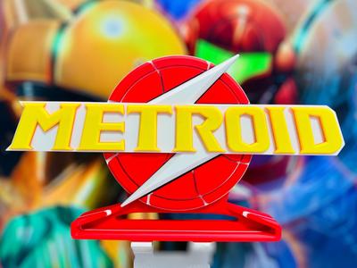Metroid Classic Logo Display Stand
