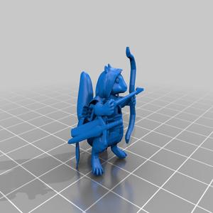 squirrelfolk ranger bow drawn