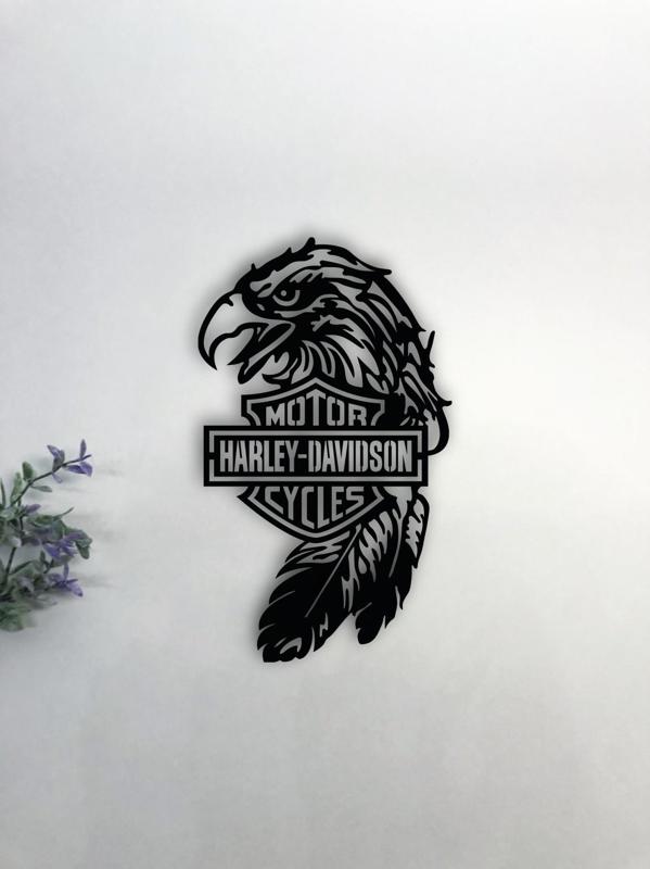 HARLEY DAVIDSON MOTORCYCLES WALL ART HARLEY DAVIDSON WALL DECORATION EAGLE