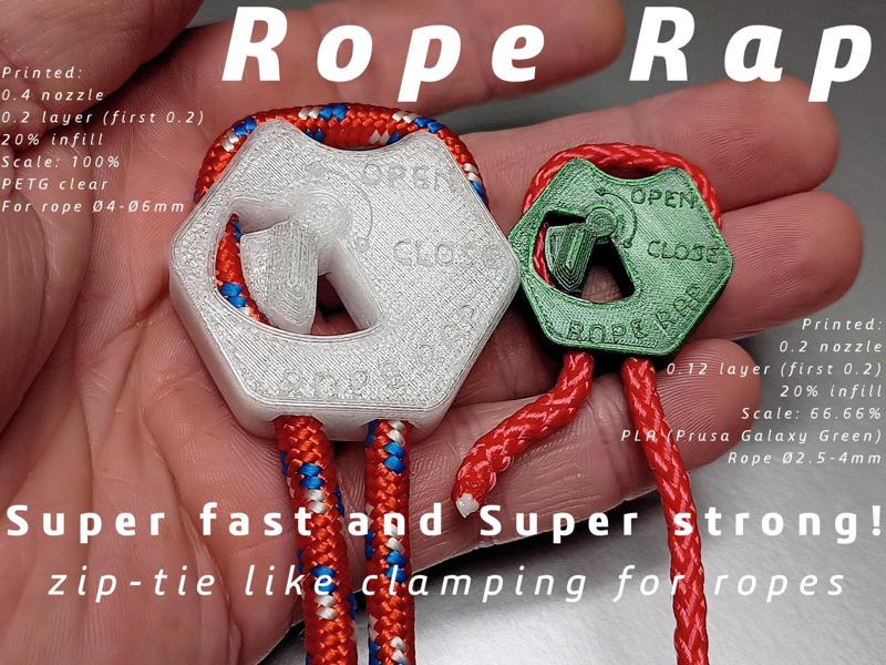 Rope Rap (like a TyRap, fast and strong)