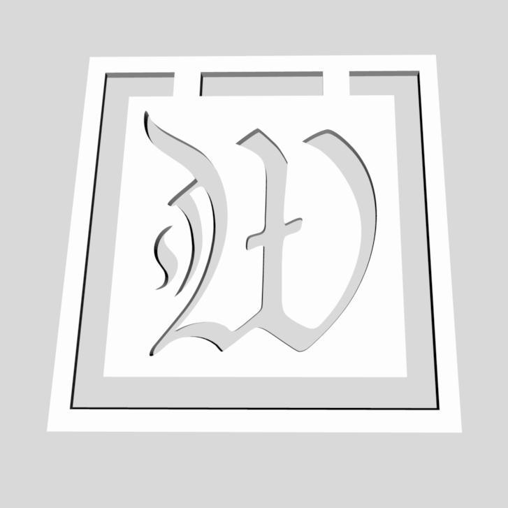 Alphabet Monogram Bookmarks Letter W