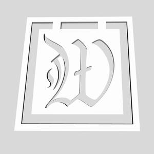 Alphabet Monogram Bookmarks Letter W