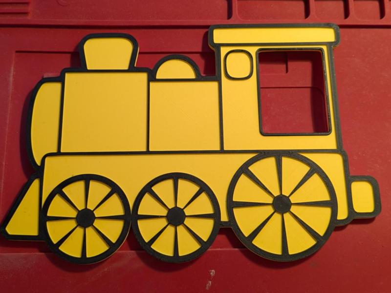 Children's train - instax mini photo frame