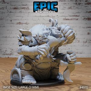 Ettin Mutant General Meal ‧ DnD Miniature ‧ Tabletop Miniatures ‧ Gaming Monster ‧ 3D Model ‧ RPG ‧ DnDminis ‧ STL FILE