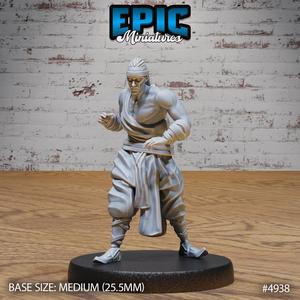Martial Arts Monk ‧ DnD Miniature ‧ Tabletop Miniatures ‧ Gaming Monster ‧ 3D Model ‧ RPG ‧ DnDminis ‧ STL FILE