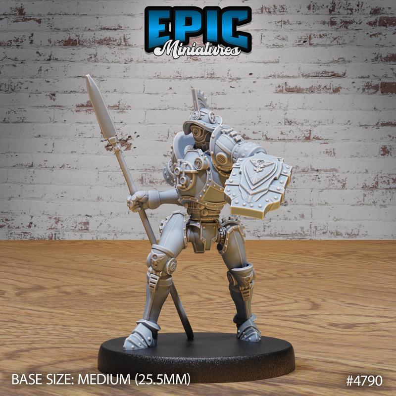 Construct Gladiator ‧ DnD Miniature ‧ Tabletop Miniatures ‧ Gaming Monster ‧ 3D Model ‧ RPG ‧ DnDminis ‧ STL FILE