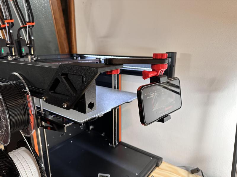 SMARTPHONE/GOPRO HOLDER FOR PRUSA XL