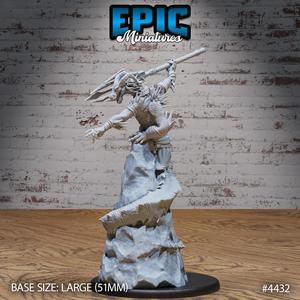 Naga Sorcerer Trident ‧ DnD Miniature ‧ Tabletop Miniatures ‧ Gaming Monster ‧ 3D Model ‧ RPG ‧ DnDminis ‧ STL FILE