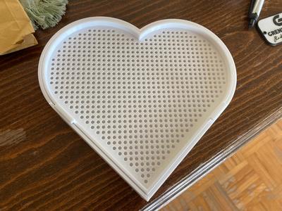 Heart shaped cat grass planter