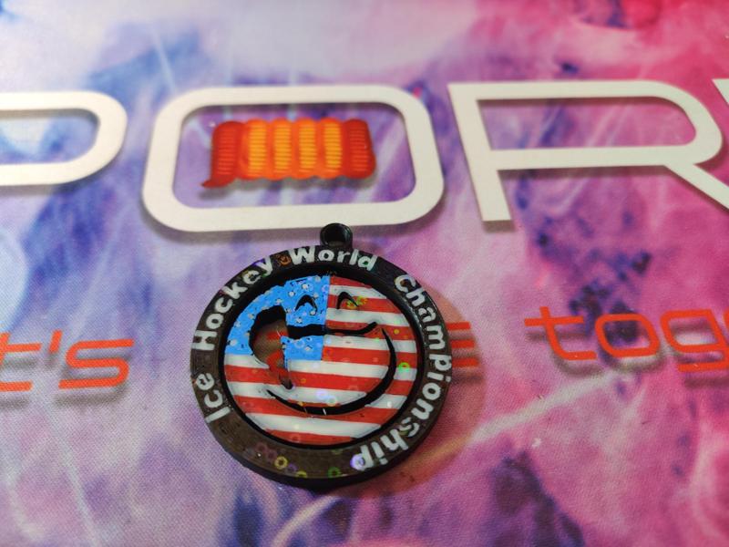 USA ice hockey world championship keychain