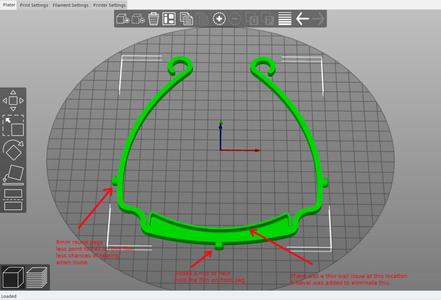 Updated US - 3-hole version of 3DVerkstan face shield design