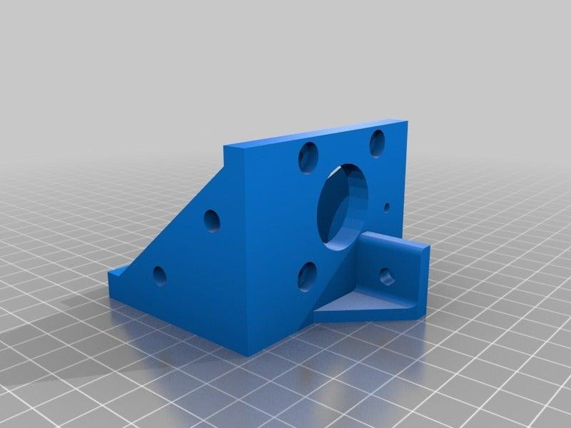 Inner Y Rail specific Y Motor Mount for NEMA 17 Motors