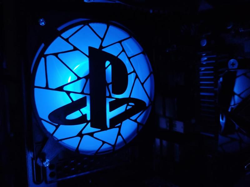 PLAYSTATION logo - 120mm PC fan cover