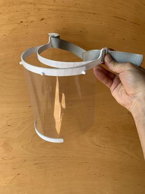 Face Shield for any stripe, low profile, fits A4 folder holes