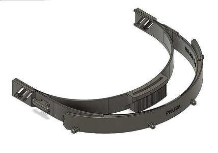 SOMD Loves You: Modified RC3 Faceshield with Adjustable Straps and Overhead Support, Medium and Large