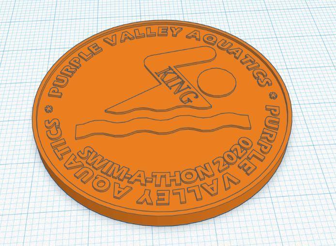 Swimming Challenge Coin