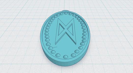 Viking Pendant - D - Dagaz