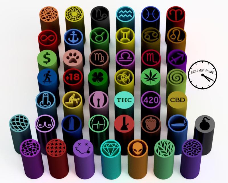 Filter Tips - MEGAPACK (Reusable Mouthpieces) Weed Filter