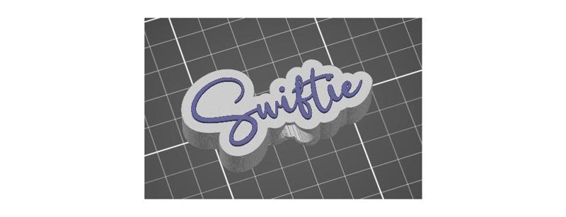 Swiftie Fan Handwriting STL 3D Print File 11.5 mm Straw Width / Fits Popular 40 oz Tumblers