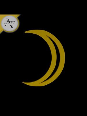 Simple Moon Symbol - 2D Art 