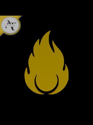 Simple Flame Symbol - 2D Art 