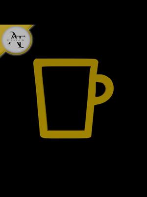 Simple Coffee Cup Symbol - 2D Art