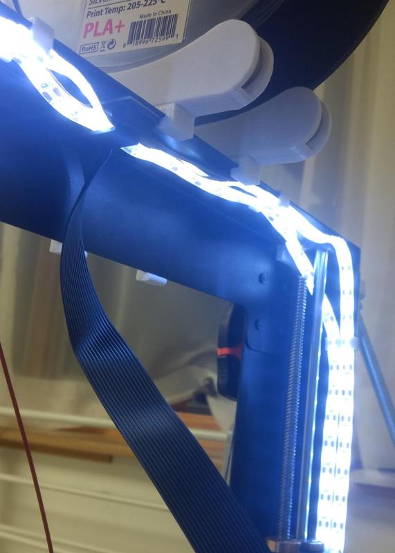 Wanhao I3 LED strip clip