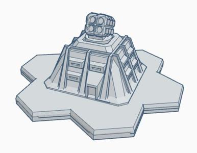 Arrow Artillery Missile Emplacement hex based MilHB036