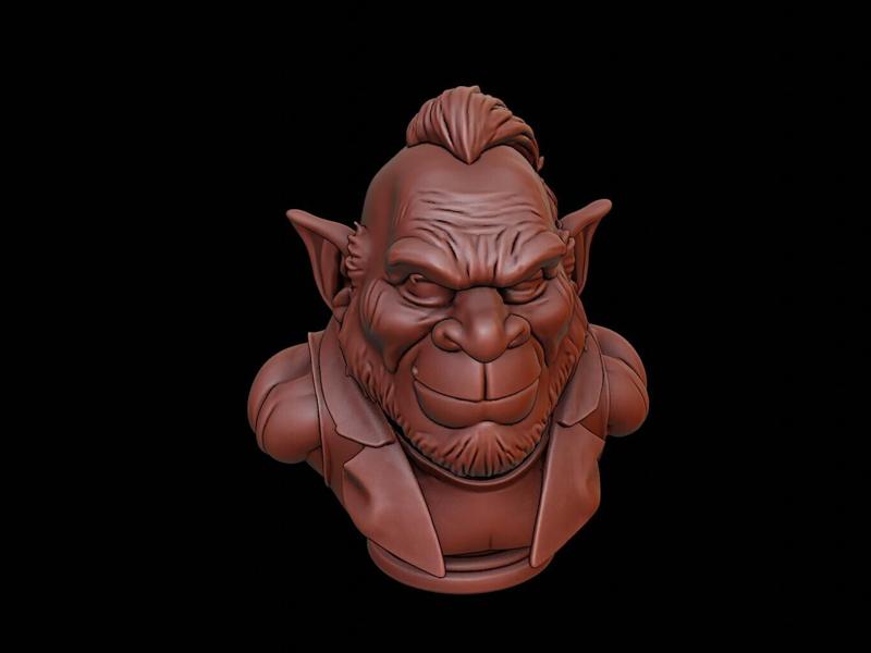 Troll Beast Bust