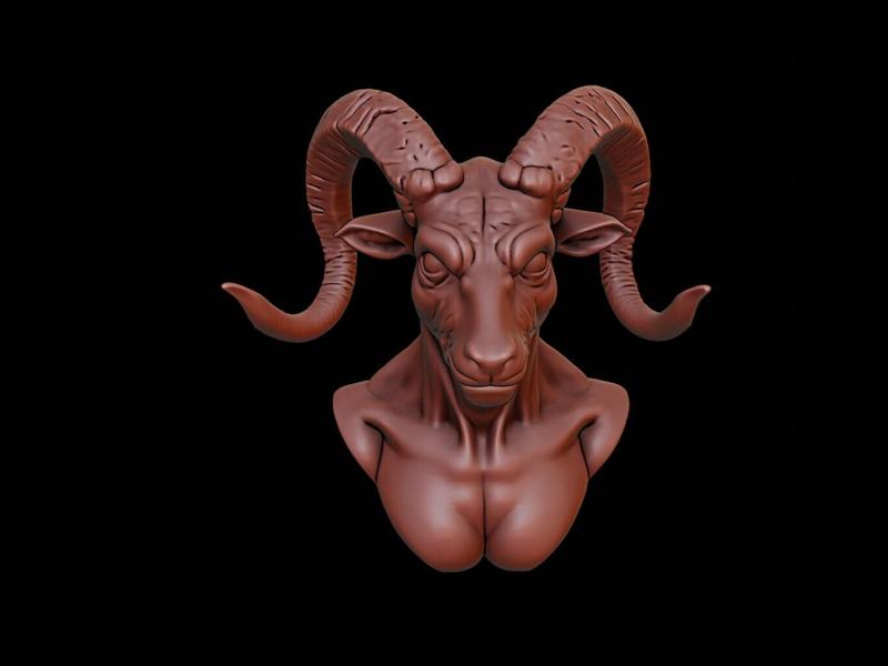 Satyr Beast Bust