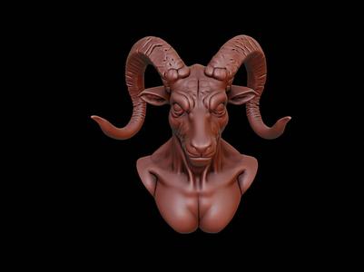 Satyr Beast Bust
