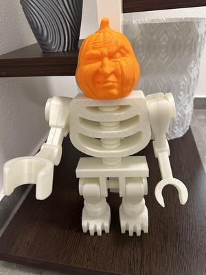 Pumpkin Lego Skeleton Halloween
