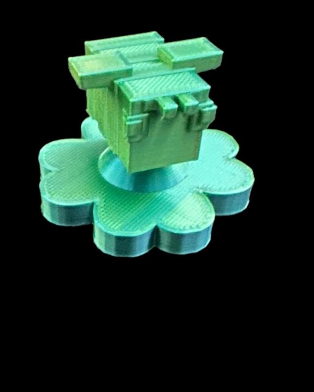 Flower and spinning bee