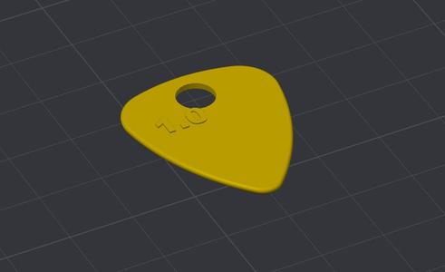 Guitar Pick Keychain
